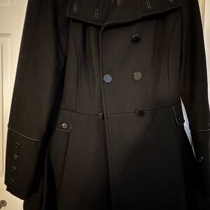 Calvin Klein Black Double-Breasted Coat